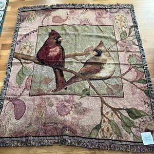Simply Home Weavetec Throw Blanket Cardinals NOS
